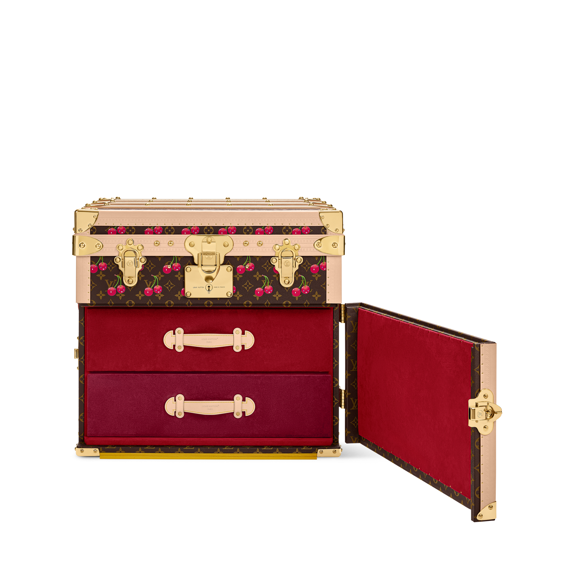 LV x TM Courrier Lozine Carré Cherry Other Monogram Canvas
